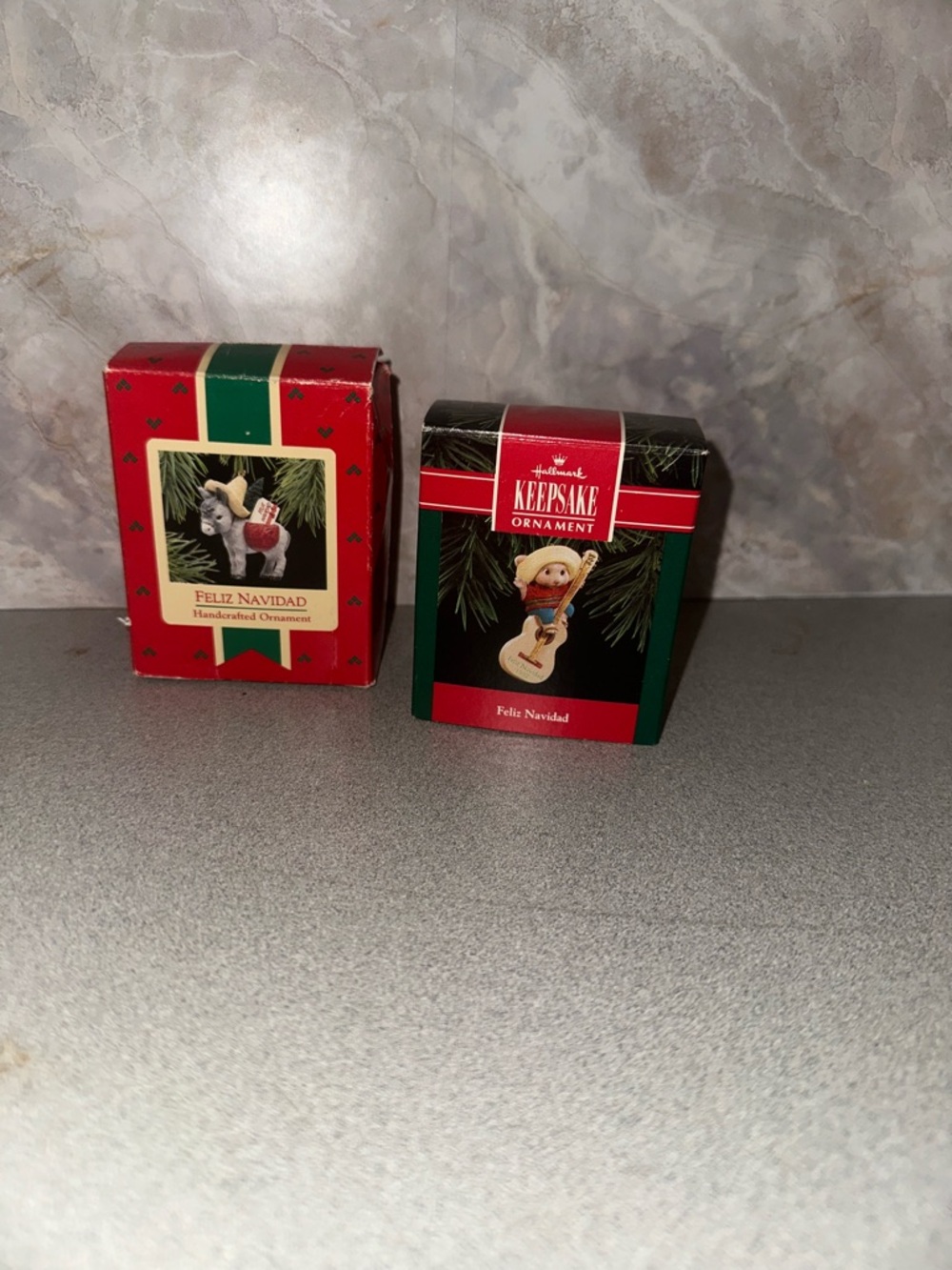 Hallmark Keepsake Ornament Boxes in Red and Green